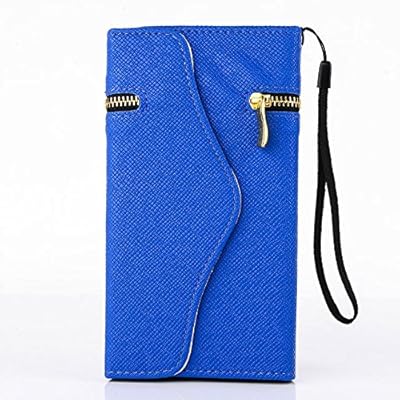 iPhone 6 Plus Case, JCmax [Zipper Style] Premium Flip Wallet PU Leather Case With Hand Strap [Kickstand Feature] [Card Slots] [Cash Holder] For Apple iPhone 6 Plus / iPhone 6S Plus 5.5 inch