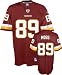 Santana Moss Reebok NFL Red Premier Washington Redskins Jersey - Large