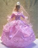 Handmade BARBIE Princess/Wedding DRESS Gown with VEIL (PINK color)