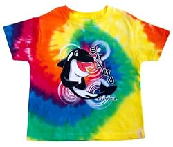 Rainbow Tie Dye Whale Toddler Tee
