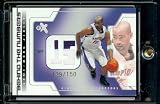 2003-04 EX Behind the Numbers Vince Carter Jersey 129/150 Toronto Raptors Basketball Card - Mint Condition - Shipped In Protective Display Case!