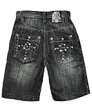 GS-115 Spike Cross Denim Shorts (Sizes 8  18)