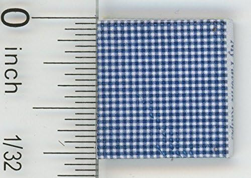 Dollhouse Miniature Recipe Book in Dark Blue &amp; White Check - Imported from Italy