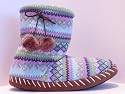 Ladies Knitted / Cardy Style Slipper Boots / Snugs / Snuggs - KNITSLIPPER1
