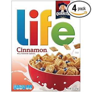 4-Pack of 13-Oz. Life Cinnamon Multigrain Cereal $8.67