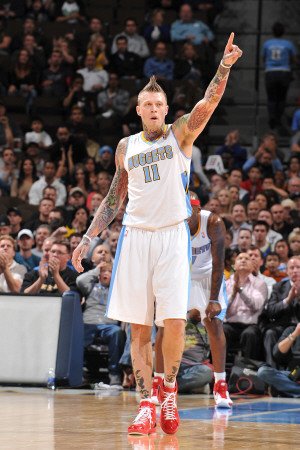 Milwaukee Bucks v Denver Nuggets: Chris Andersen Photographic Poster Print by Garrett Ellwood, 24x36