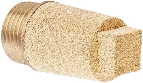 Legris 0610 00 18 Sintered Bronze Silencer, 3/8" NPT Male