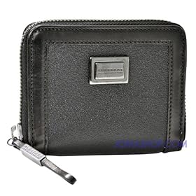 Burberry Black Leather Small Ziggy Wallet 3338765
