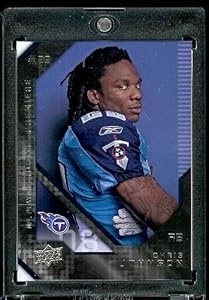 2008 Upper Deck (UD) Rookie Premiere # 8 Chris Johnson (RB) RC - Rookie Card - Tennessee Titans - NFL Trading Card - In Protective Scew Down Display Case