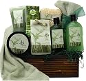 Green Tea Zen Calming Spa Tea Bath and Body Set - a great Gift Basket for Her!