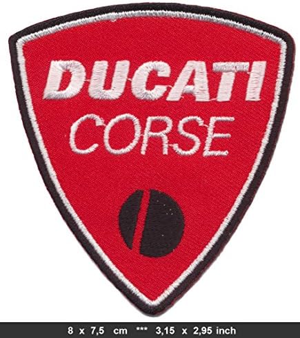 Ducati Corse red Motorrad Racing Moto GP iron sew on patches Logo Vest Jacket Hat Hoodie Backpack Iron On patches