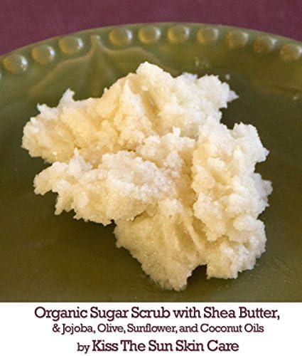 Organic Sugar Scrub with Shea Butter - Natural Ingredient Formula for Superior Skin Exfoliation ~ Reveal Bright New Skin By Exfoliating Layers of Old Dry Skin - Immediate Results