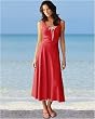 Sleeveless linen dress