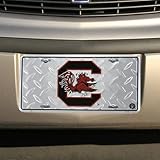 South Carolina Gamecocks Diamond Cut NCAA License Plate