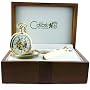 Colibri Pocket Watch Mechanical Skeleton 17 Jewels with Goldtone with Chain Matching Knife PWS095971P