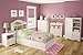 South Shore Savannah Mates Bed with 3 Drawers, Pure White