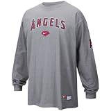 Nike Los Angeles Angels of Anaheim Ash MLB Practice Long Sleeve T-shirt