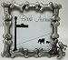 Concepts Frames , Dog Silver Picture Frame with  Bone Shaped Decorative Motifs. 4x4 Inch Photo Opening