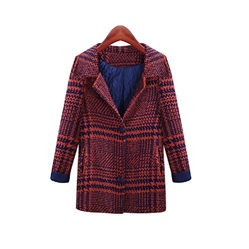 レディース (2色選択)  チェック柄コート　オリジナルBAGセット#788