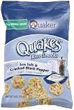 Quaker, Quakes Rice Snacks, Sea Salt and Cracked Black Pepper, 6 oz. (Pack of 4)