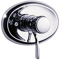 Grohe 34 436 000 Grohmix Integrated Thermostat Valve and Trim with Grip Ring Handle for Temperature Control, Chrome