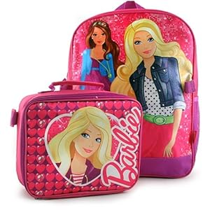 barbie backpack and lunchbox