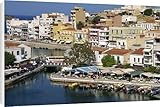Canvas Prints of Aerial view over Aghios Nikolaus from Robert Harding