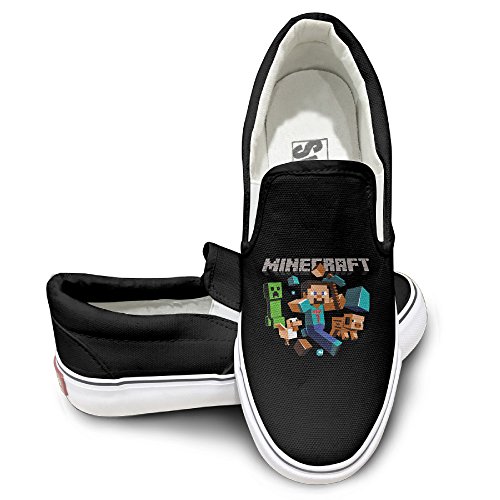 TAYC MineCraft Story Mode Comfortable Sneaker Canvas Flat Black
