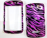 New Hot Pink Black Zebra Stripe Blackberry 9530 Storm Snap on Cell Phone Case