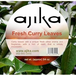 AJIKA Fresh Curry Leaves - Fresh South Indian and Sri Lankan Herb - Citrus Aroma