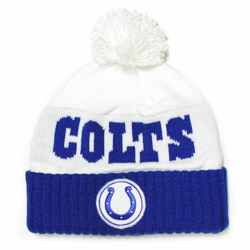 Baltimore Colts Mitchell & Ness Throwback Vintage Knit Hat with Pom