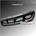 Genki Tuning - 1999-2000 Honda Civic 2 Door / 3 Door / 4 Door Mugen Style Version 2 ABS Front Hood Black Mesh Grill Grille 99 00 2Dr 3Dr 4Dr