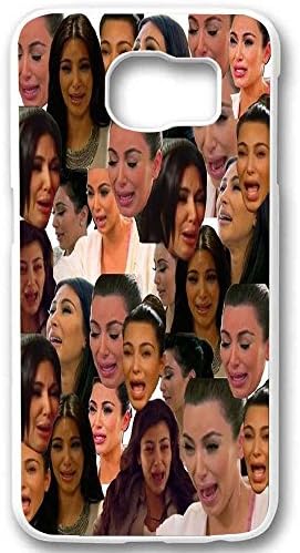 Kim Kardashian Crying face Collage for Samsung Galaxy Case (SamSung Galaxy S6 white)
