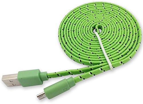 OpeMed(TM) High quality 6 ft Micro-USB Sync and Charge USB Data Cable for Samsung, HTC, LG and Other Smartphone (6FT Green)