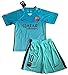 2015/2016 Messi #10 FC Barcelona Champions League Third Jersey & Shorts for Kids/Youth (Age 7-8 Years Old)