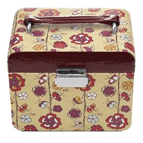 Fossil Gifts - Printed Medium Jewelry Box (Color: Red Multi)