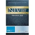 Holy Bible (New International Version, Mahogany/Caramel, Italian Duo-tone, Archaeological Study Bible, Personal Size) (Updated) (Hardcover)