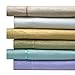 Clara Clark Premier 1800 Collection 100-Percent Microfiber Bamboo Embossed Bed Sheet Set, King Size, Aqua Light Blue