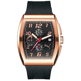 Click here to buy Puma Acceleration Analog Watch - Black Face with Rose Gold Accents - PU129F7.0210.927 by Puma.
