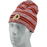 NFL Reebok Washington Redskins Burgundy Reversible Heather Striped Knit Beanie