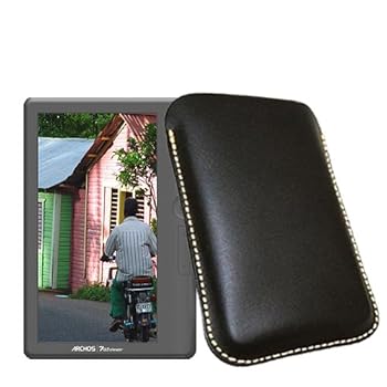 Archos 70d eReader E-book Reader Housse Lecteur Ebook Etui Liseuse eReader Protection Livre électronique Pochette en cuir Archos 70d eReader E-book Reader Housse Lecteur Ebook Etui Liseuse eReader Protection Livre électronique Pochette en cuir