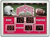 19" NCAA Ohio State Buckeyes Indoor/Outdoor LED Digital Scoreboard Wall Clock