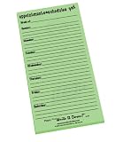 "Appointments & Schedules" Magnetic Lined Notepad