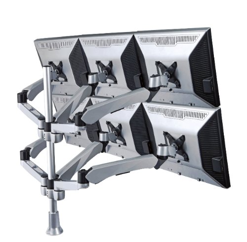Cotytech Six Monitor Desk Mount Spring Arm Quick ReleaseConnect