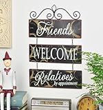 ビンテージ風 モダンで オシャレな アイアン製 3連タイプ ウェルカムボード