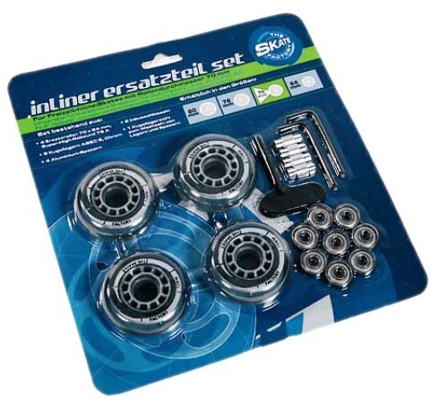 Hudora 39570 - Rollenset 70x24mm, 4 Rollen, ABEC5-Lager