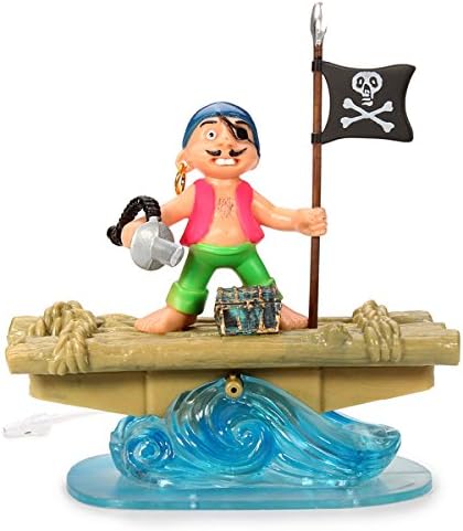 Pirate On A Raft Action-Air Aquarium Ornament