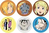 Set of 6 FULL METAL ALCHEMIST Pinback Buttons 1.25