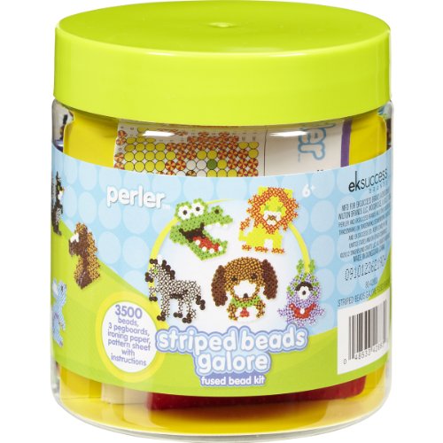 Perler beads fused bead kit, stripes galore