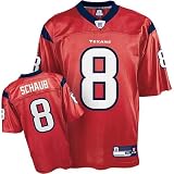 Reebok Houston Texans Matt Schaub Replica Jersey,Red,Large